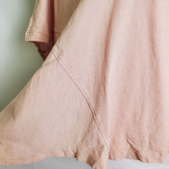 NWT AllSaints Casual T-Shirt Dusk Pink Cold Shoulder Size Medium - Picture 5 of 9